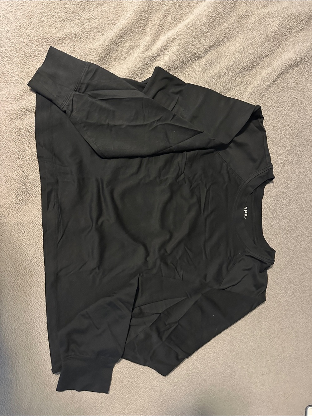 Abercrombie & Fitch Black Long-Sleeve Crewneck Tee